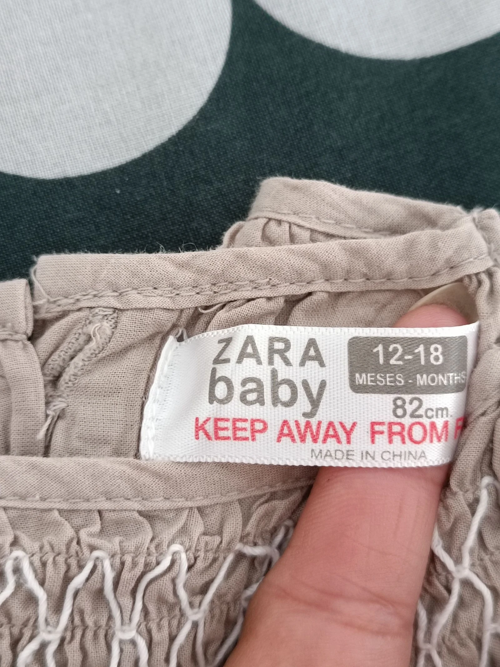 Vestido | Robe Bordado Zara 🌸 12-18 meses – photo 5